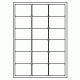 442 - Label Size 63.5mm x 46.5mm - 18 labels per sheet